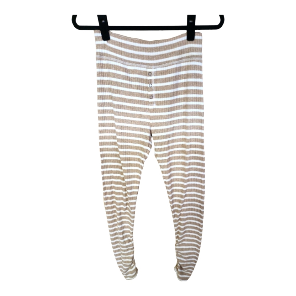 Aerie Ribbed High Rise Striped Pajama/Lounge Pants